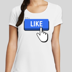 The Like t-shirt features the ever-popular social media like button. The modified BHS logo has been applied to the back of the t-shirt.